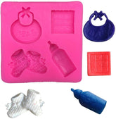 RKPM HOMES 3D Baby Silicone Fondant Mold Baby Shower Cake Topper DIY Cupcake Decoration Birthday Party Tool for Sugarcraft, Chocolate, Resin, Candy Mold (Baby MLK)