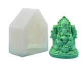 RKPM HOMES God Candle Mold I 3D Fondant Ganpati Bapa Shape Silicone Plaster Epoxy Mould I for DIY Handmade Ornament Chocolate Cake Décor Aromatherapy Soap Resin Art Craft Home Party Decoration