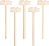 RKPM HOMES Mini Wooden Hammer Mallet Pounding Toy Cute Beating Gavel Toys for Boys Girls (6 Pcs)