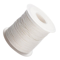 RKPM HOMES Candle Wick I Natural Cotton Braided Threads I Spool Roll Pre Waxed Wicks I for DIY Handmade Candle & Soap Making, Arts & Crafts I White - 61 Meter
