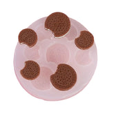 RKPM HOMES Cookie Fondant Mold I 3D Silicone Donut Mould I for DIY Handmade Sugarcraft Cake Decoration, Polymer Clay, Candy, Cupcake, Jelly, Muffin, Soap Resin Wax Making (Bited Biscuit 7 Cavity)