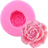 RKPM HOMES Peony Flower Shape Chocolate Mold I 3D Fondant Flowers Silicone Cupcake Mould I for DIY Handmade Sugarcraft Cake Décor Candy Cookies Muffin Gummy Soap Resin Candle Art Craft Making (A)