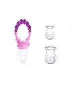 RKPM HOMES® Baby Fruit Feeder Pacifier,Fresh Food Feeding Teether for Toddler,Soothing Gum Relief, Infant Silicone Teething Toy,Includes Silicone Nipple (Purple)