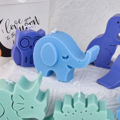 RKPM HOMES Mini Animal Shape Candle Mold I 3D Car Freshie Silicone Sculpture Mould I for DIY Handmade Aromatherapy Gypsum Soap Cake Décor, Aroma Beads Car Freshie, Resin Art Craft Making (Elephant)