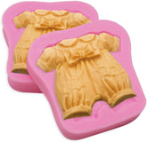 RKPM HOMES Baby Clothes Shape Chocolate Mould | 3D DIY Fondant Silicone Candy Mold | Baking Tools for Cake Chocolate Candy Ice Jelly Soap | Cake Baking Moulds | Bakeware Molds | Multicolor - 1 Pcs Cloth Mold