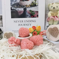 RKPM HOMES Cake Mould I 3D Fondant Small Love Flower Silicone Mold I Special for Valentine's Day I for DIY Handmade Candle Ornament, Cake Décor, Aromatherapy, Soap, Resin Art Craft (Bow)