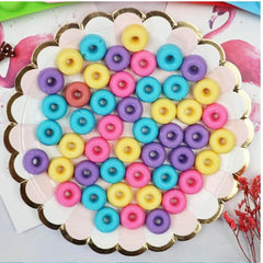 RKPM HOMES Mini Donut Shape Mold I 3D Fondant Silicone Doughnuts Baking Tray I for DIY Handmade Sugarcraft Cake Décor Chocolate Candy Polymer Clay Muffin Candy Cupcake Jelly Soap Making - 48 Cavity
