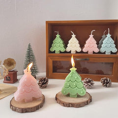 RKPM HOMES Candle Mold I 3D Fondant Silicone Scented Wax Mould I Special for Christmas Succulent Molds for DIY Handmade Aromatherapy Ornament Soap Cake Décor, Resin Art Craft (Star Christmas Tree)