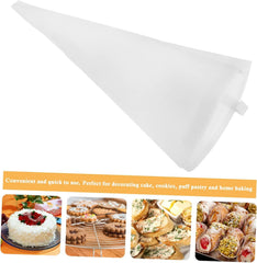 RKPM HOMES Pastry Bags I Thick Cotton Icing Bag I Reusable, Dishwasher Safe I for DIY Cookies Chocolate Cupcake Dessert Icing Cream Decorating I Baking Supplies Tools I White – 30 cm (1)