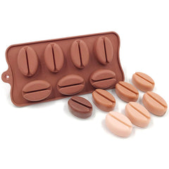 RKPM HOMES Chocolate Mould I 3D Fondant Coffee Bean Shape Silicone Candy Mold Tray I for Handmade DIY Jelly, Cakes Dessert, Pastry, Polymer Clay, Muffin Cookies, Cupcake, Decoration Tools – 7 Cavity