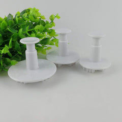 RKPM HOMES 3-Pieces DIY Cake Plunger Cutter Molds Sugarcraft Cake Decorating (Star)