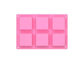 RKPM HOMES 6 Cavities Silicone Cake Baking Mold Baking Mold Cake Pan, Biscuit Chocolate Mold, Ice Cube Tray, Soap Mold Pack of 1 Mold Size 23.5 x 15.8 x 2.5 cm
