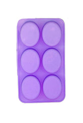 RKPM HOMES 6 Cavities Silicone Soap Molds, Homemade Soap Making Chocolate Baking Molds (6 Oval Soap Bar Mold)