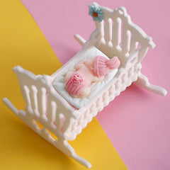 RKPM HOMES Sleeping Baby with a Pillow Design Fondant Mold I 3D Newborn Christening Silicone Mould I for DIY Handmade Cake Décor Polymer Clay Candy Cookies Muffin Soap Resin Wax Candle Making (Thick)