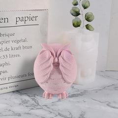 RKPM HOMES Birds Candle Mold I 3D Cute Owl Shape Silicone Epoxy Casting Mould I for DIY Handmade Ornament, Cake Décor, Aromatherapy, Soap, Resin Art Craft Making, Home Office Decoration (Don’t Watch)