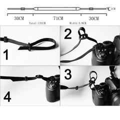 RKPM HOMES Camera Shoulder Neck Strap Vintage DSLR Camera Belt for Nikon Canon Sony Pentax Cameras Classic Black