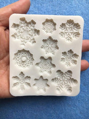 RKPM HOMES Silicone Chocolate Mold Candy Mold Jelly Ice Cube Tray Muffin Sugar Craft Fondant Mold Mould Cake Decorating Tools (Snowflake Silicone Chocolate Mold)