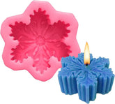 RKPM HOMES Snowflake Shape Candle Mold I 3D Leaf Silicone Epoxy Mould I for DIY Handmade Chocolate, Cake Décor, Aromatherapy, Soap, Resin Art Craft Making, Home Wedding Party Decoration