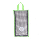 RKPM HOMES Wall Mount Plastic Bags Holder Hanging Grocery Bag Container Plastic Grocery Bag Saver Mesh Grocery Bag Dispenser for Kitchen Bathroom Office Green (Large Size: 48 X 20 X 10 cm)
