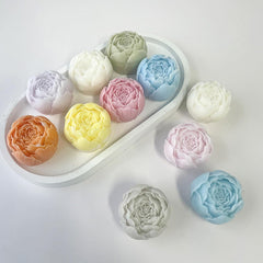 RKPM HOMES Small Rose Bud Candle Mold I 3D Fondant Close Peony Flower Silicone Scented Wax Mould I Succulent Molds for DIY Handmade Ornament Cake Décor Aromatherapy Soap Resin Art Craft Making - 1 Pcs