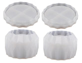 RKPM HOMES Box Resin Molds I Crystal Drip Round Silicone Epoxy Casting Mould with Lid I for DIY Handmade Candles Necklace Jewelry Storage Box Ring Trinket Container Art Crafts Home Decorations (2 Pcs)