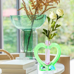 RKPM HOMES Resin Molds I Vase Casting Planter Silicone Epoxy Mould with Test Tubes I Perfect for Propagating DIY Hydroponic Flowers Plants Home Office Garden Wedding Decoration (Heart Shape)