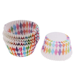 RKPM Fancy Colorful Baking Muffin Paper Cups/Liners (Single/Assorted Pack of 100 /Prints) 200 (2 Tin)