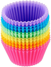 RKPM HOMES Silicone Moulds for Muffins/Cupcake/Jelly/Cake -Random Color (Muffin Cup)