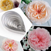 RKPM HOMES Stainless Steel Gum Paste Flower and Leaf Cutter Set - Fondant Cookie Cutter Sugarcraft Making Tool for Wedding, Birthday Cake Decorating (Water Drop)