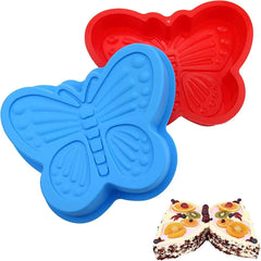 RKPM HOMES Butterfly Shape Cake Cup Liners I Silicone Baking Cups I Muffin Cupcake Cases I Microwave or Oven Tray Safe I Molds for Handmade Soap, Biscuit, Chocolate, Muffins, Jelly – Pack of 6