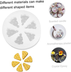 RKPM HOMES Cookie Fondant Mold I 3D Silicone Donut Mould I for DIY Handmade Sugarcraft Cake Decoration, Polymer Clay, Candy, Cupcake Toppers, Jelly, Muffin, Soap Resin Wax Making (6 Cheese Cube)