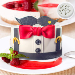 RKPM HOMES Mustache 4 Cavity Cake Fondant Mold, Moustache Silcone Mould Cooking Baking Tools,Sugar Bow Craft Cupcake Pastry DIY Decorating Birthday Baby Shower Little Man Party Supplies