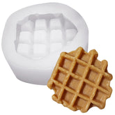 RKPM HOMES Round Waffle Shape Candle Mold I 3D Bread Cookie Silicone Scented Mould I for DIY Handmade Ornament Chocolate, Cake Décor, Aromatherapy, Soap, Resin Art Craft Making, Home Decoration