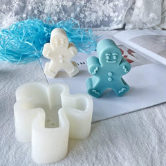 RKPM HOMES Candle Mold I 3D Fondant Silicone Scented Wax Mould I Special for Christmas Succulent Molds for DIY Handmade Aromatherapy Ornament Soap Cake Décor, Resin Art Craft (Snowman)