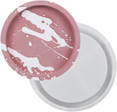 RKPM HOMES Round Coaster Mould I Silicone Epoxy Resin Casting Tray I Dish Mold for DIY Homemade Ornament Art Crafts Jewelry Storage Box Ring Trinket Container Cups Mats Candle Holder Home Décor (XL)