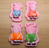 Silicone Fondant Mold Chocolate Candy Gumpaste Sugarcraft Cake Decorating Tools Paper Clay Mold (Pig Shape)
