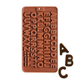 RKPM HOMES Silicone Chocolate Mold Candy Mold Jelly Ice Cube Tray Muffin Sugar Craft Fondant Mold Mould Cake Decorating Tools (ABCD Chocolate Mold)