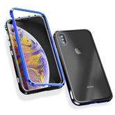 RKPM iphoneX Mobile Phone Shell New Apple x Mobile Phone Shell (Cover) Transparent Magnetic Blue