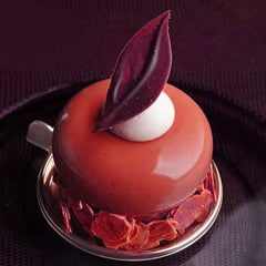 RKPM HOMES Oblet Stone Shape Mousse Cake Mold I 3D Fondant Round Silicone Baking Mould I for Handmade DIY Soap Cakes French Dessert, Pastry, Chocolate, Pudding, Cupcake, Ice Cream - 8 Cavity