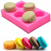 RKPM HOMES Macaroon Mat | Silicone 3D Round Fondant Macaron Mould | Mold for Cake/Cupcake Decorating, Baking, Gum Paste, Chocolate, Candy, Polymer Clay, Mini Soap | Bakeware Molds - 6 Cavity