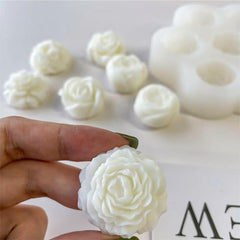 RKPM HOMES Different Flower Chocolate Mould I 3D Fondant Rose Peony Floral Silicone Epoxy Cupcake Mold Tray I for DIY Handmade Cake Décor Candy Cookies Gummy Muffin Soap Resin Candle Making - 7 Cavity