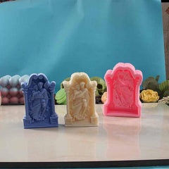 RKPM HOMES Candle Molds I 3D Angel Cute Couple Scented Succulent Mould I for DIY Handmade Ornament, Cake Decor, Aromatherapy, Soap, Resin Epoxy Casting Art Craft Making, Home Office Decoration