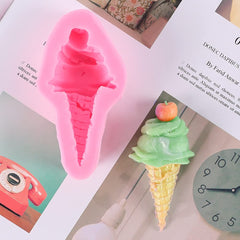 RKPM HOMES Cone Shape Candle Molds I 3D Fondant Ice Cream Pillar Silicone Epoxy Mould I for DIY Handmade Chocolate, Cake Décor, Aromatherapy, Soap, Resin Art Craft Making, Home Party Decoration