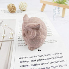 3D Candle Mold, Cylindrical Flower Silicone Mold, Used to Make Beeswax Candles, Soap, Bathroom Bombs, Crayons, Handmade Soap. (3D OWL Shape)