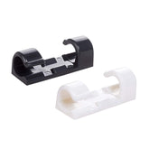 RKPM HOMES Cable Clips Organizer Self-Adhesive Drop Wire Holder Cord Management Clip (Black 60)
