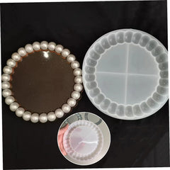 RKPM HOMES Bubble Coaster Mould I Silicone Round Epoxy Resin Deep Casting Tray I Ashtray Mold for Homemade Ornament DIY Art Crafts Jewelry Storage Box Ring Trinket Container Table Decoration (Large)