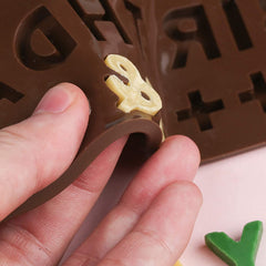 RKPM HOMES Combo of Alphabet, Happy Birthday Numbers Symbols, & 15-Cavity Heart Shape Chocolate Mould with Diamond Heart Shape Cake Mold | Silicone 3D Candy Molds | for Chocolate and Cake Decoration