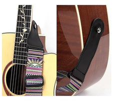 RKPM HOMES Guitar Strap I Soft Straps with PU Leather Ends I Adjustable Ultra Comfortable Belt I Modern Printed Design I for Electric, Acoustic, Bass, Classic Guitar, Ukulele (Tequila)