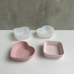 RKPM HOMES Coaster Mould I Silicone Epoxy Resin Casting Tray I Bowl Mold for DIY Homemade Ornament Art Crafts Jewelry Storage Box Ring Trinket Container Candle Holder Home Decoration (Heart)