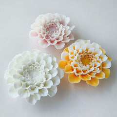 RKPM HOMES Flowers Candle Mold I 3D Fondant Peony Flower Shape Silicone Scented Wax Mould I Succulent Molds for DIY Handmade Ornament Cake Décor Aromatherapy Soap Resin Art Craft Home Desktop Décor